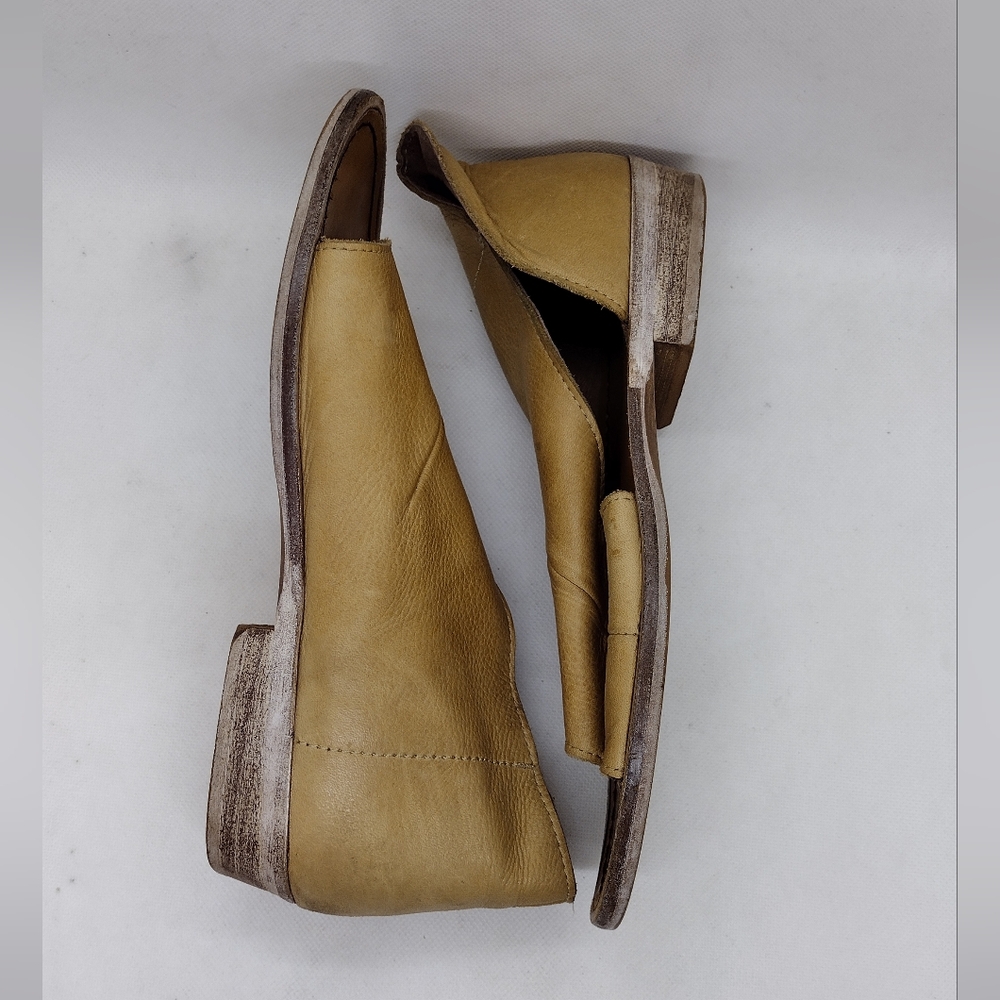 Free People Mont Blanc Flat Sandal Wonens 38 Tan Boho Retro 90s Y2K Leather - Picture 7 of 11